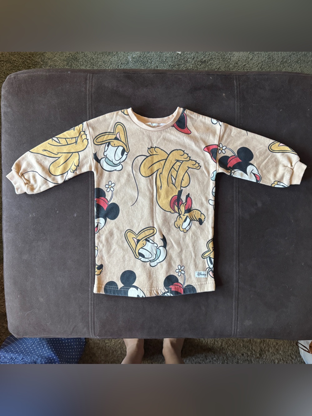 H&M x Disney Mickey and Friends Crewneck Sweater Dress